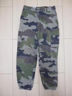 カーゴパンツ　ミリタリー　カモフラ　フランス製　90s　90年代　中古品