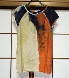美品 ◆ヒューゴボス　ボスオレンジ　コットンシルクトップス Sサイズ