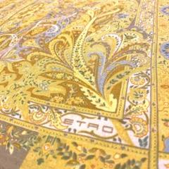 ETRO Milano スカーフ ビンテージ 花柄 人気 黄色 新品 おしゃれ ETRO Milano スカーフビンテージ花柄人気黄色新品おしゃれ