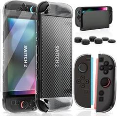 Switch 2 カバー 着脱簡単 ドック完全対応 全面保護 TPU+PC材質