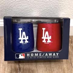 大谷翔平LAドジャースMLBホーム/アウェイ ステンレスワイングラス 2個セット 大谷翔平LAドジャースMLBホーム/アウェイ ステンレスワイン