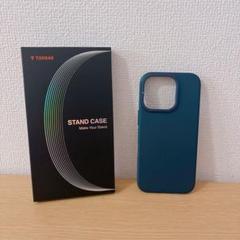 TORRAS iPhone 16 Pro ケース 隠しスタンド ネイビーブルー