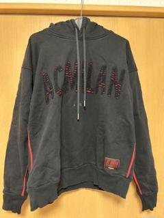 希少サイズ☆アディダス ACミラン 刺繍ロゴ エンブレム パーカー ジャージ 美品 adidas acミラン スウェット 刺繍ロゴ ジャージ 古着