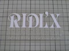 正規品 RIDL'X ステッカー (転写/約115×60mm) 当時物 ホイール