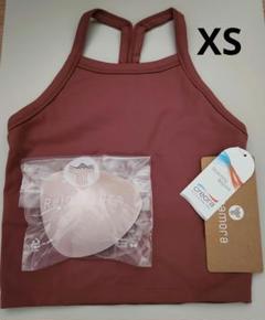 タンクトップ ブラトップ スポーツブラ レディース XS ウッドカラー