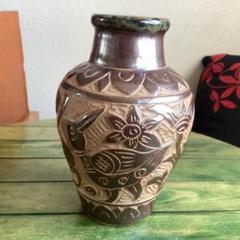 島袋常明作　酒壺　高さ28cm 島袋常明作 酒壺 高さ28cm