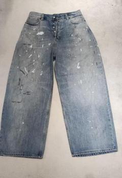 Acne Studios ペイント加工 ワイドデニムパンツ Acne Studios(アクネストゥディオズ) 2021M Penicillin