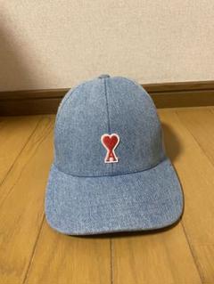 amiparis アミパリス ライトグレー デニム キャップ（AMI PARIS