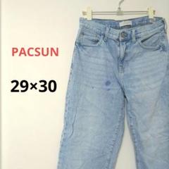 古着 PACSUN バギー デニム ライトブルー レディース ウォッシュ