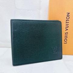 希少✨ルイヴィトン VUITTON 折財布 二つ折り タイガ エセピア 緑 希少✨ルイヴィトン VUITTON 折財布 二つ折り タイガ エセピア