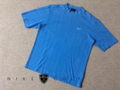 【極美品】NIKE GOLF ナイキゴルフ ロゴ刺繍 モックネック半袖シャツ M NIKE GOLF ナイキゴルフ 半袖 ロゴ モックネック シャツ ゴルフ