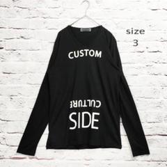【日本製】カスタムカルチャー CUSTOM CULTURE Vネック ロンT