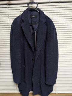 HUGO BOSS ブークレヤーン ウールコート ネイビー サイズ48