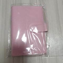 新品　未使用　手帳カバー　ピンク　6穴　システム手帳　カバーのサムネイル