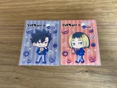 ディッパーダンクレープ ハイキュー 特典イラストカード 音駒 孤爪 黒尾セット