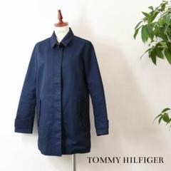 DJ0003 TOMMY HILFIGER ステンカラーコート ネイビー S