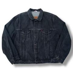 80s levi's 先染めブラックデニムジャケット 70506-0259 XLのサムネイル