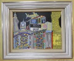 風景画 油絵 ジミー大西 銀座駅 F6 額付き 手描き 肉筆 風景画 油絵 ジミー大西 銀座駅 F6 額付き 手描き 肉筆 - メルカリ