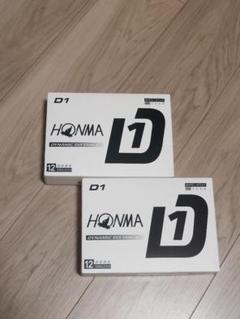 【新品・ホワイト】 ホンマD1 　ゴルフボール　2ダース