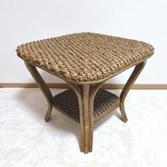 ⭐️レア⭐️ ウォーターヒヤシンス ラタン センターテーブル ラック付 アジアン