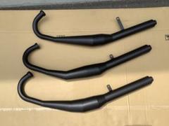 GT380 3連チャンバーマフラー　前期型　黒　サンパチ　SUZUKI GT380・幻の3本チャンバー ヒヅキ管 | GT380用 ヒヅキ管