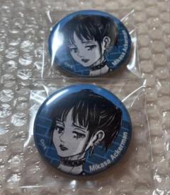 超激レア　wit studio スポーツストア　ビッグ　缶バッジ ミカサ　サシャ WIT STUDIO 描き下ろし ビッグ缶バッジ 進撃の巨人 ミカサ 2