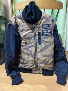 Vanson MA-1型ライダース　迷彩柄ダブルジップ　Lサイズ大きめ Vanson MA-1型ライダース 迷彩柄ダブルジップ Lサイズ大きめ