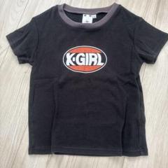 X-girl Tシャツ　黒 エックスガール】x-girl Tシャツ ロゴプリント 半袖 レディース
