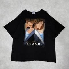 古着 90s タイタニック 半袖 シャツ ムービー 映画 名作 ブラック 黒 ⑤