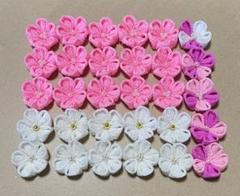 ① ちりめん細工 つまみ細工 花 パーツ ハンドメイド