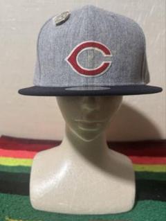 極美品 NEWERA C シンシナティ レッズ キャップ グレー 61.5cm