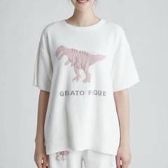ジェラートピケ ダイナソー 上下セット レディース ピンク 恐竜 ジェラピケ 新品未使用♡ジェラートピケ ジェラピケ ダイナソー 恐竜