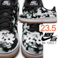 【新品23.5cm】NIKE|エアフォース1GS|ブラック/グリーン/ホワイト
