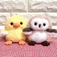 高質で安価 フルギイヌ様】 ひよこちゃんの着ぐるみ ＆ ふくろうさん 着せ替え服・アウトフィット