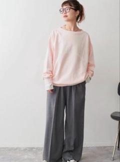 スピックアンドスパン　ルーズロゴスウェット　ピンク　※新品タグ付き Spick & Span（スピックアンドスパン）の「ルーズロゴスウェット