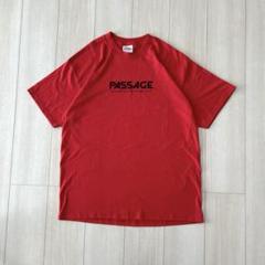 PASSAGE グラフィックTシャツ ゆるだぼ 赤 Hanesメキシコ製 L