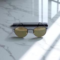 Ray-Ban ラウンド型サングラス グリーンレンズ