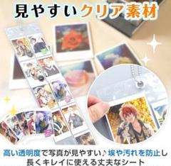 ✨推し活✨壁掛け チェキサイズ ホルダー 収納ファイル ストラップ付 クリア