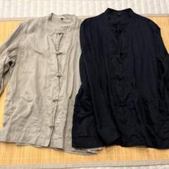 無印良品　結び釦　シャツ2枚