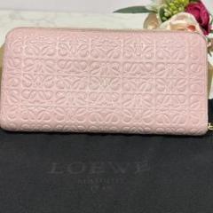 新品同様‼️ ロエベ　LOEWE 財布　長財布　アナグラム　ラウンドファスナー