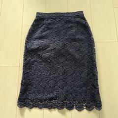 未使用　ebure ネイビーレース スカート 2025年最新】Ebure レース スカートの人気アイテム - メルカリ