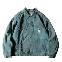 当日発送フォロー割　90’s カーハート　トラッカーデニムジャケット　USA製 90s carhartt DENIM TRACKER JACKET MADE IN USA 🇺