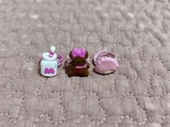 サンリオ　ピアノちゃん&クマ&ミルク瓶　指輪