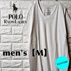 AH92【Polo Ralph Lauren】刺繍ロゴTシャツ【メンズM】