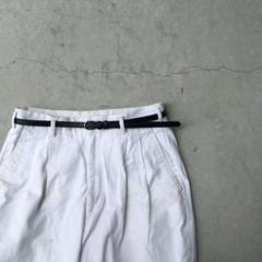 ロングベルト 細身ナローベルト ステッチ