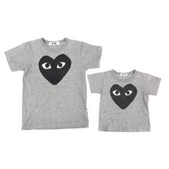 新品 M06/012 コムデギャルソン 半袖Tシャツ ハート ペアルック トップス