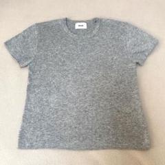 美品 RIM.ARK Half sleeve compact knit ブラック RIM.ARK（リムアーク）の「Half sleeve compact knit（ニット