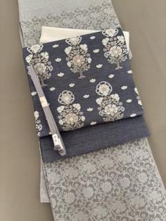 正絹 すくい織 相良刺繍 袋帯 手刺繍 淡い褐色 極美品 正絹 すくい織 相良刺繍 袋帯 手刺繍 淡い褐色 極美品 - メルカリ