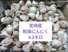 ニンニク4キロ 宮崎産 乾燥にんにく 4.2キロ - メルカリ