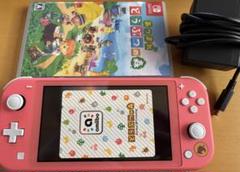 Switch Lite ピンク しずえアロハ パッケージ版ソフト付 どうぶつの森